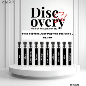 Our Free Discovery Set  (pack of 10 testers of 1ml) Just Pay The Delivery Charges